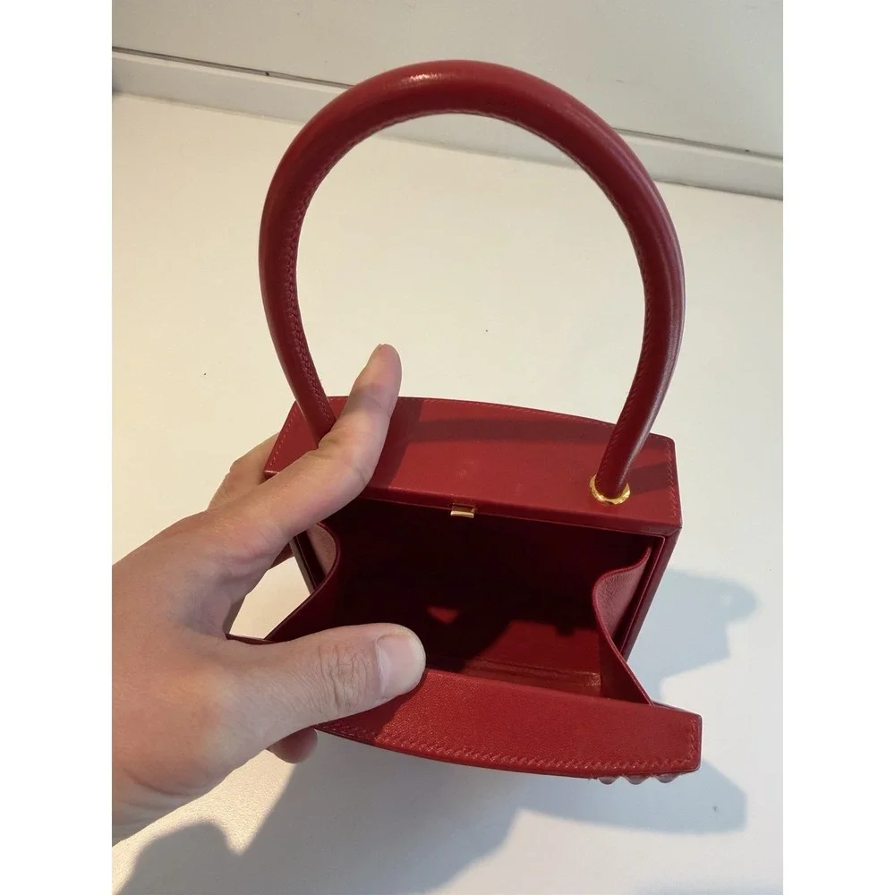 HERMES Kelly Cadena Bag Cadena Kelly Bag Cadena Bag Tote Bag Box scarf Noir ... - Picture 5 of 7